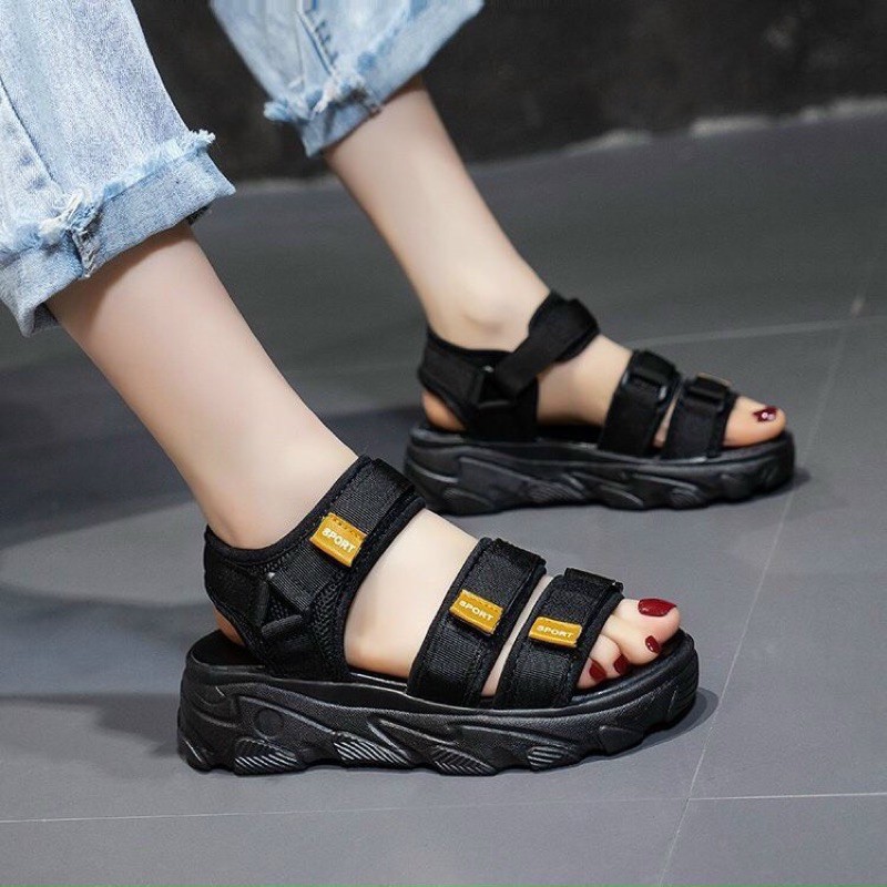 (ảnh+video) giày dép sandal nữ 3 quai  wass vải dù mềm