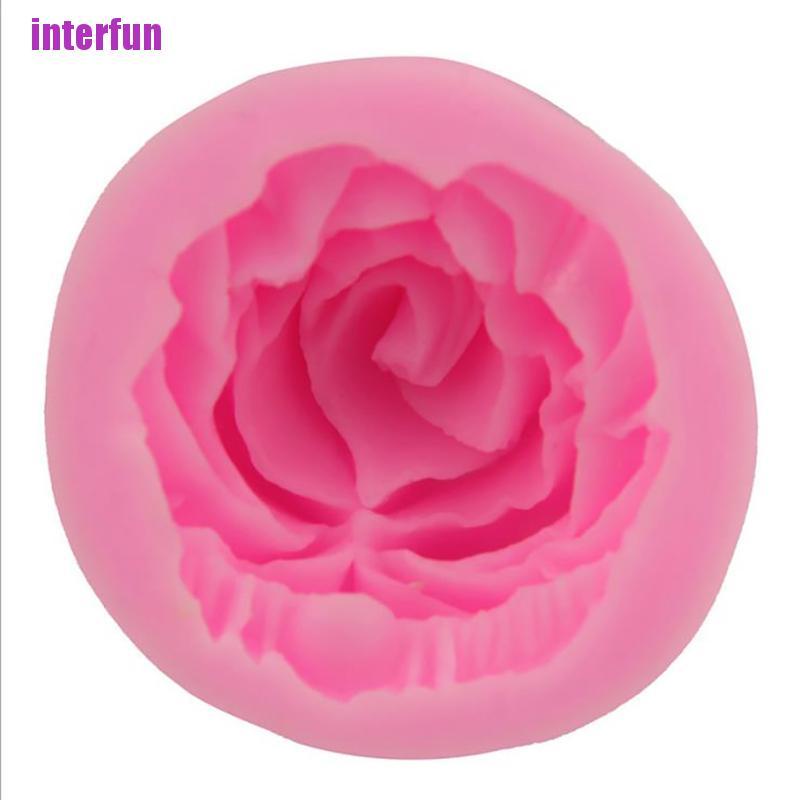 Khuôn Silicone Hình Hoa Hồng 3d 11