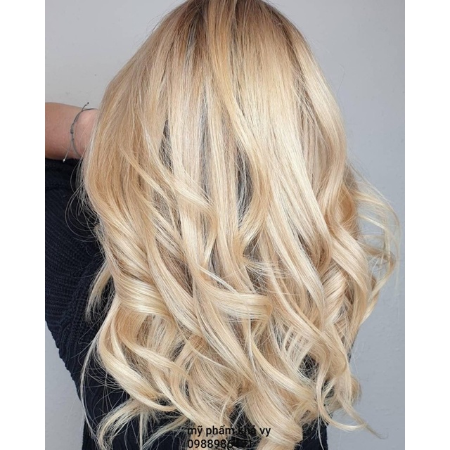 Tuýp màu nhuộm tóc màu vàng rất sáng 10.3 10.33 Lightest Golden Blonde