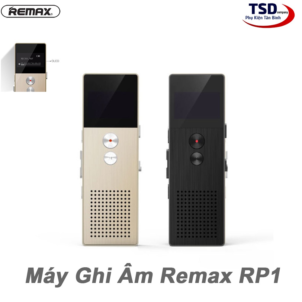 [Mã 1111ELHA100K giảm 8% đơn 400K] Máy Ghi Âm Remax RP3 Voice Recorder Chính Hãng