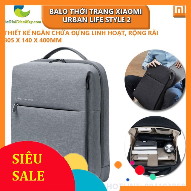 [SiêuRẻ] Balo thời trang Xiaomi Urban Life Style 2 - Shop Thế Giới Điện Máy .