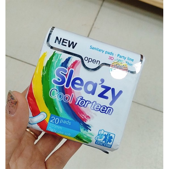 [Chính hãng] Băng vệ sinh Doctor Care Sleazy Cool For Teen 20 miếng (ban ngày)