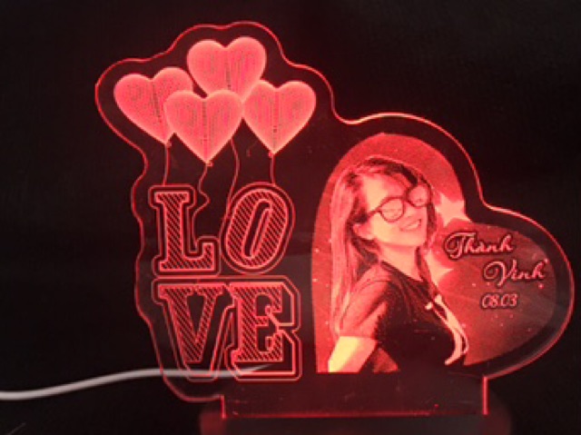 Đèn Led 3D ~quà tặng miễn phí khắc tên hình ảnh theo yêu cầu