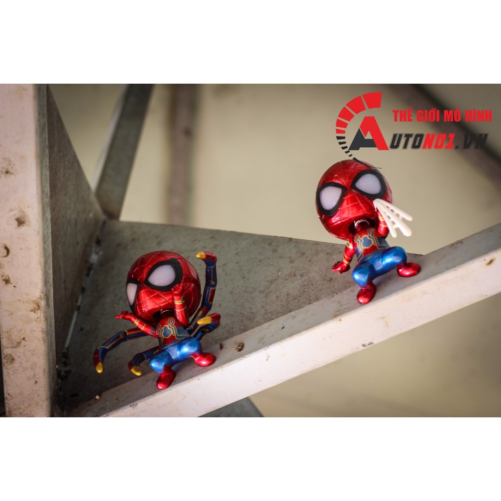 MÔ HÌNH NHÂN VẬT MARVEL IRONMAN AND SPIDERMAN SET 4 CON 10CM 6211