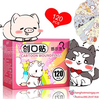 Combo 120 miếng dán băng keo cá nhân hoạt hình E24