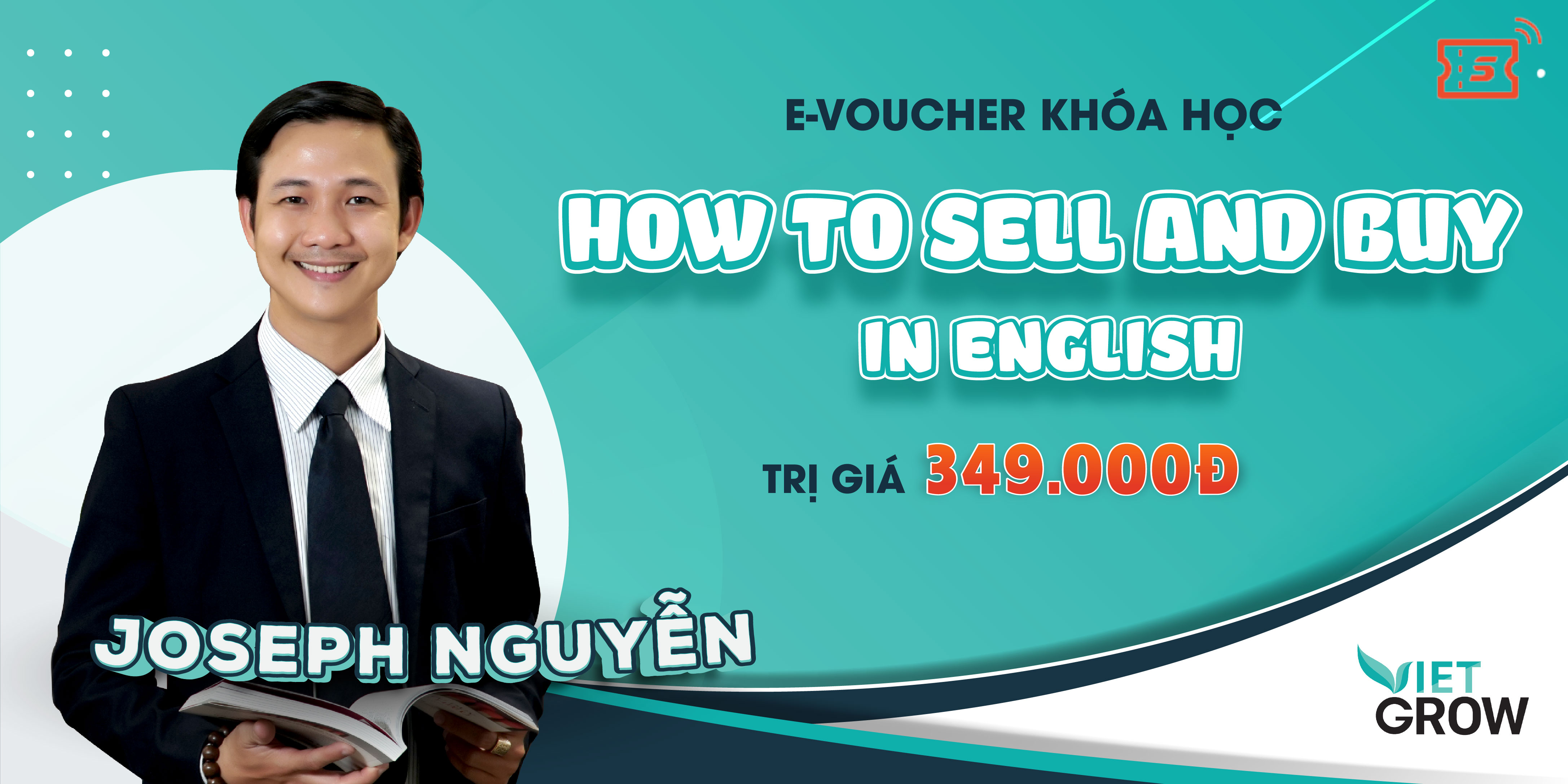 Toàn quốc [E-Voucher] Full khóa học Sale bán hàng - How to sell and buy in english [vietgrow.edu.vn]