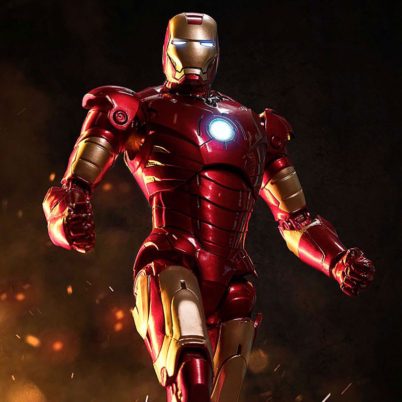 Mô hình ZD Toys Iron Man Mark II, Mark III Scale 1/10 (phiên bản có đèn led)