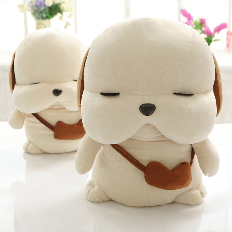 GẤU BÔNG CHÓ MẶT XỆ ĐEO TÚI SIÊU CUTE (30 CM) GB88