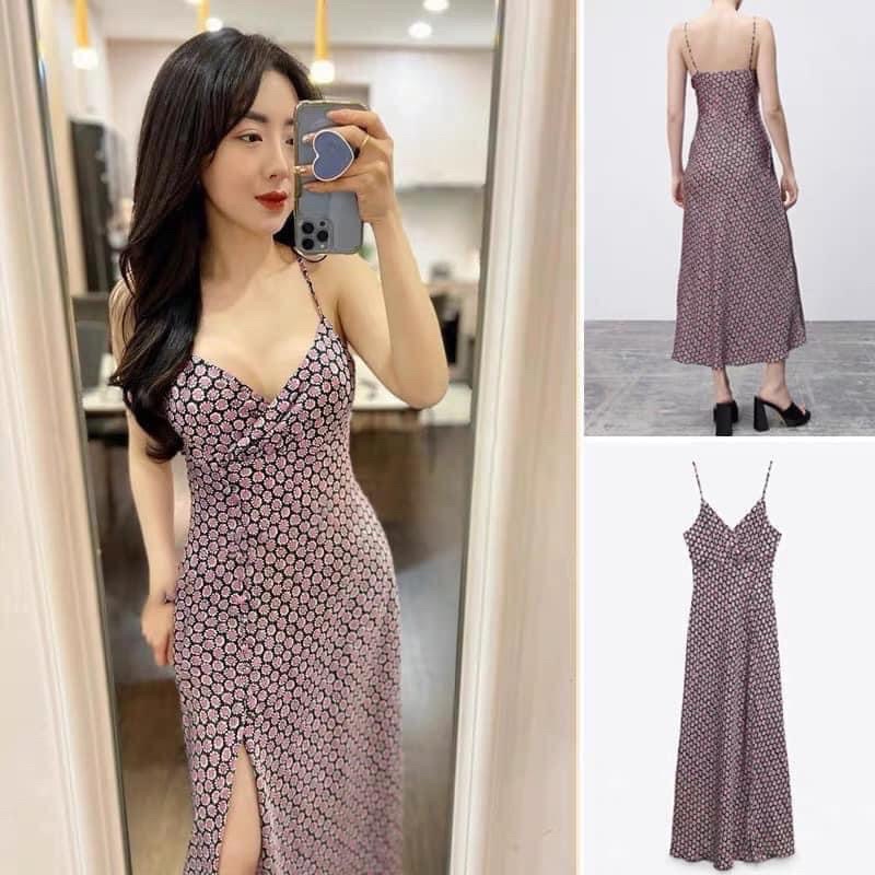 Váy 2 dây chất lụa ZARA AUTHENTIC suze XS