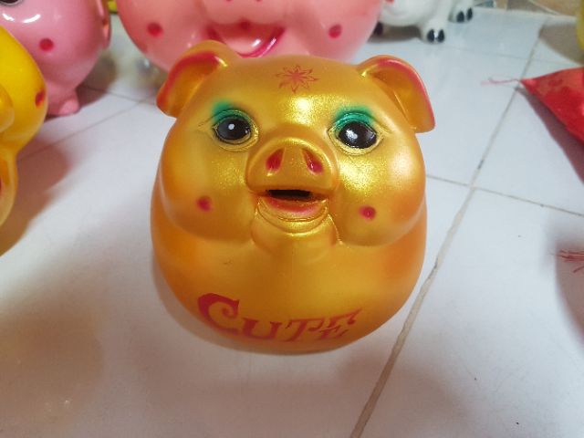 Lợn tiết kiệm bụng phệ mắt mở size 1 | BigBuy360 - bigbuy360.vn