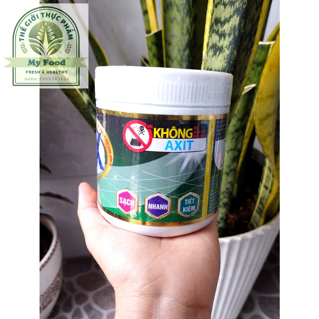 HCM Combo 2 hộp Kem tẩy gạch Men 3X, chà sàn nhà vệ sinh ố vàng siêu sạch hộp 500gr/ MYFOOD