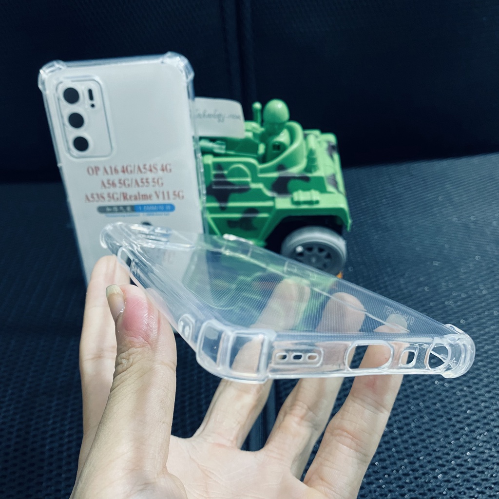 Ốp lưng chống sốc OPPO A16/  A16s dẻo trong suốt cao cấp bo 4 góc chống va đập bảo vệ camera