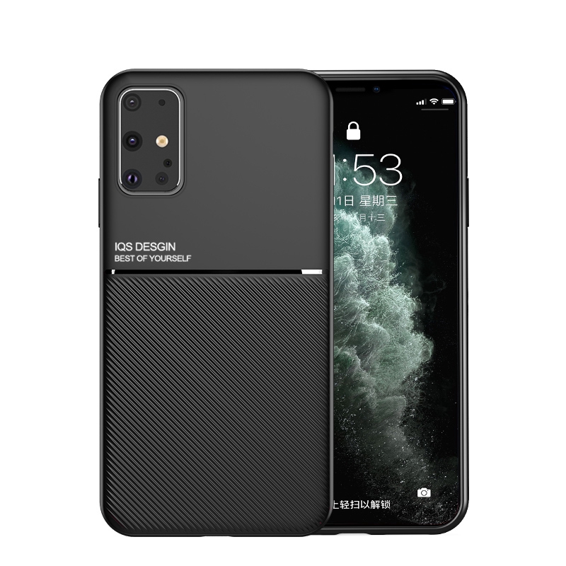 Samsung Galaxy S20 Ultra S20+ S 20 Plus Casing Shockproof Soft Silicone Skin Back Case【Build In Magnetic Sticker 】Support Car Holder Protective Cover