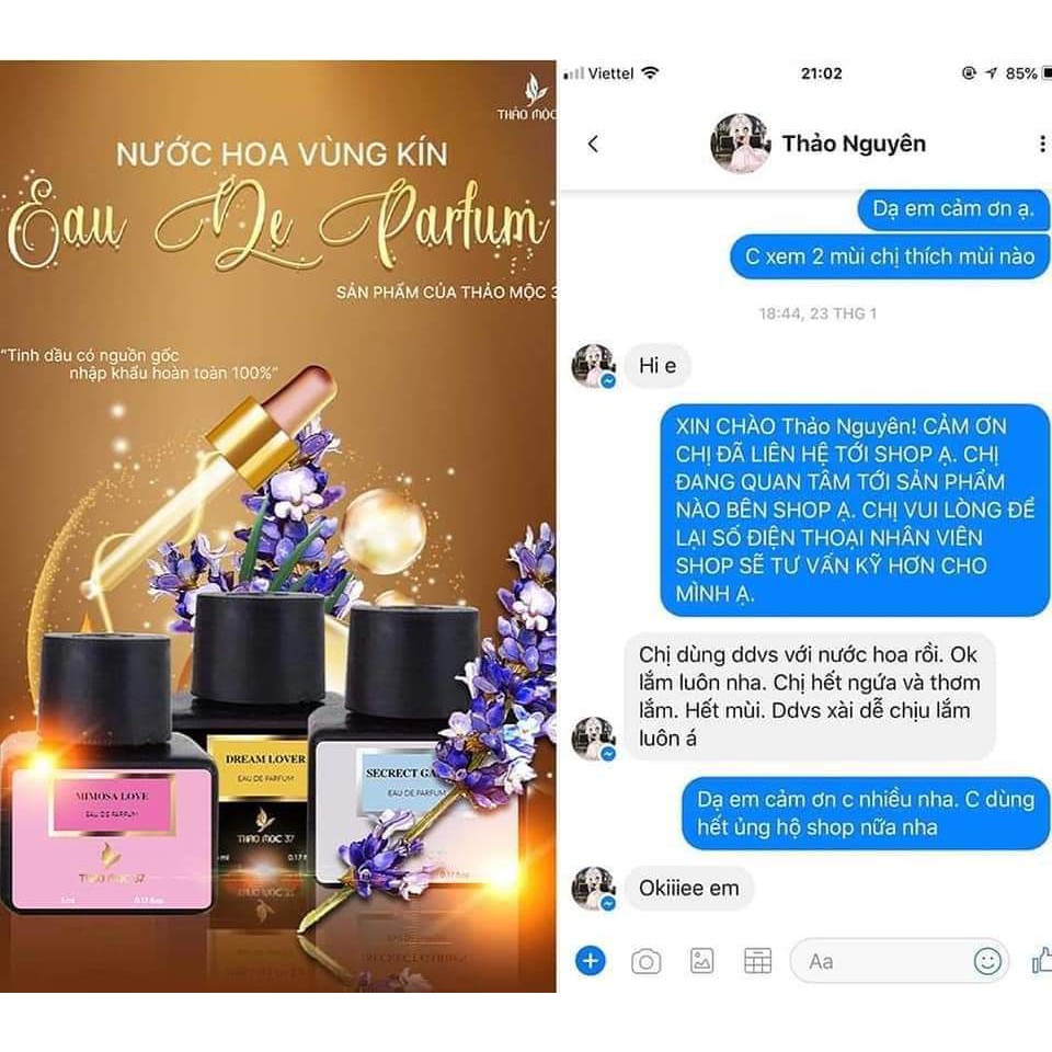 Nước hoa vùng kín lưu hương lâu  | Thế Giới Skin Care