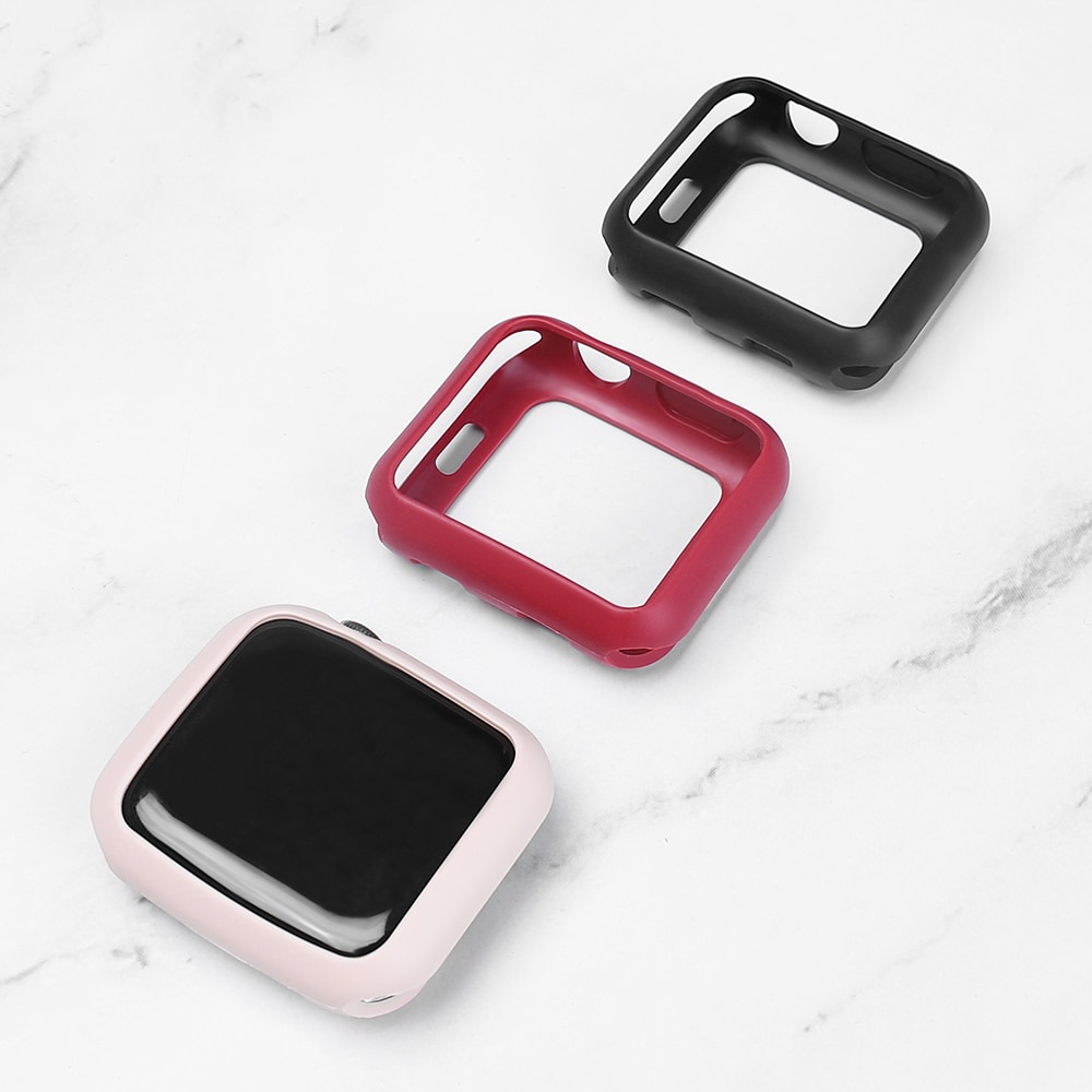 Vỏ bảo vệ silicon mềm thích hợp cho đồng hồ thông minh Apple Watch Series Se 65432 44MM 40MM iWatch 38mm 42MM