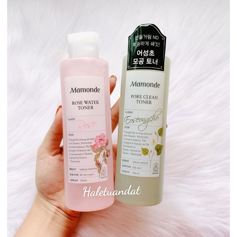 Nước Hoa Hồng Mamonde Flower Water Toner Đủ Mùi