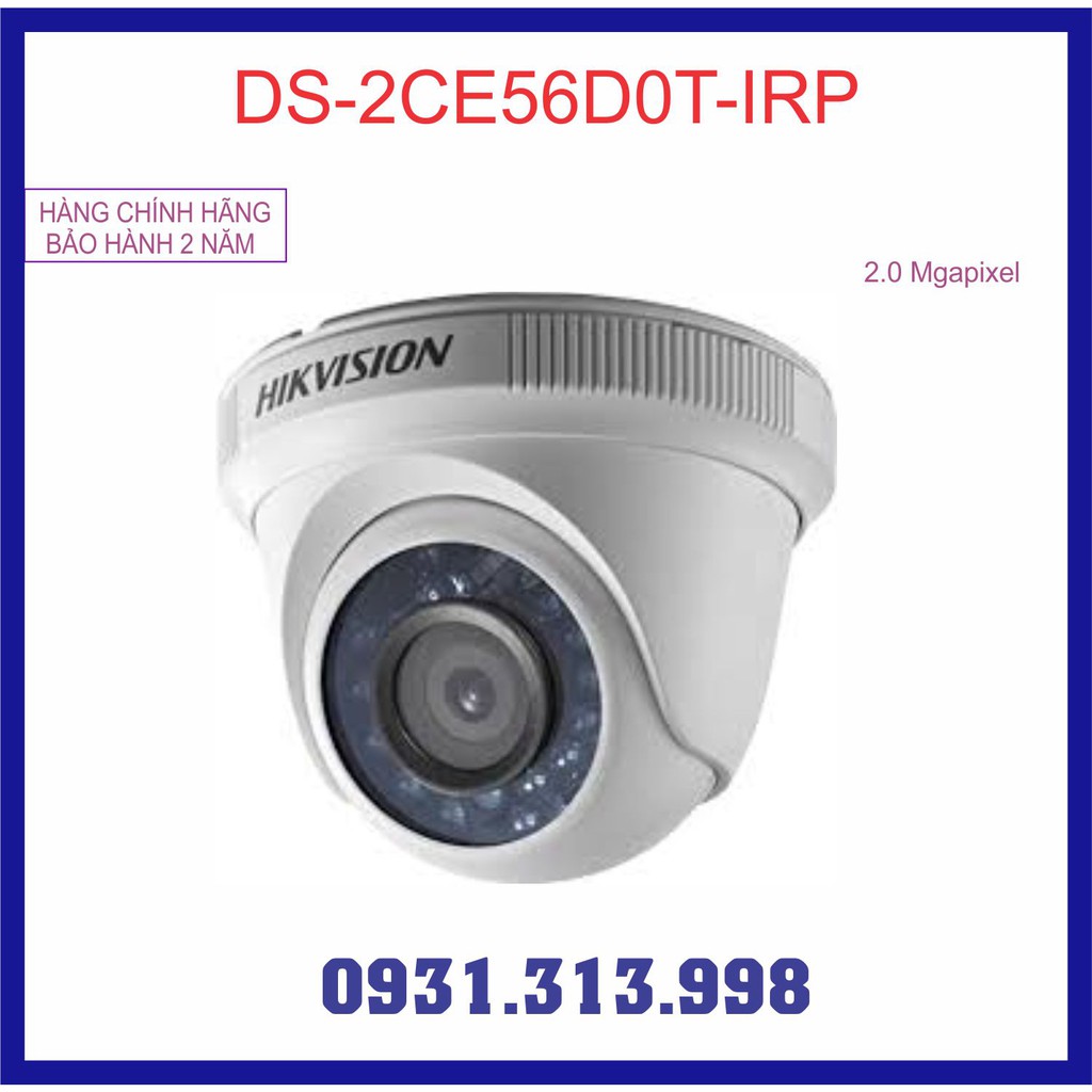 Camera HIKVISION DS-2CE56D0T-IRP 2.0mp TVI