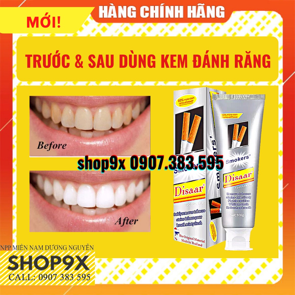(Chính Hãng) Kem Đánh Răng Cho Người Hút Thuốc Lá Disaar