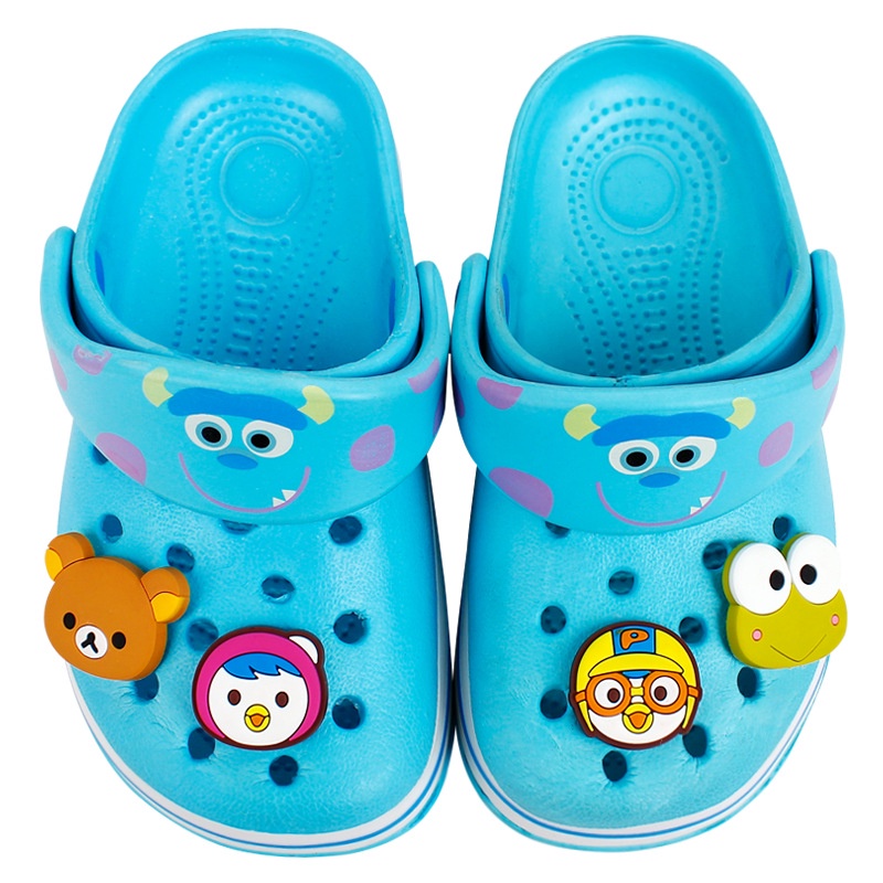 Dép Crocs Hình Doraemon / Ếch / Pikachu / Gấu Jibitz Charm Hello Kitty Dễ Thương Trang Trí Cho Nữ