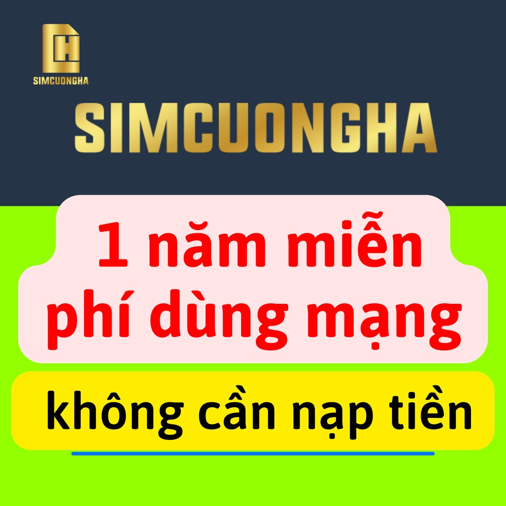 Sim mạng 1 năm mobifone MDT250A, trọn gói 1 năm không phải nạp tiền - SIMCUONGHA