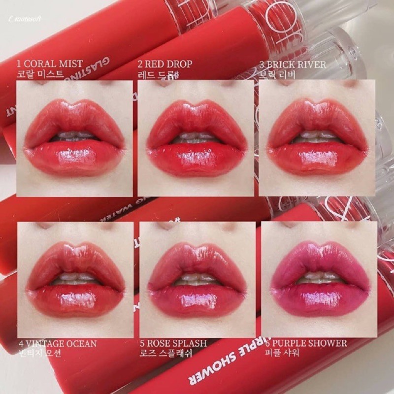 Phiên Bản Giới Hạn Son Tint Siêu Lì Romand Glasting Water Tint 4g