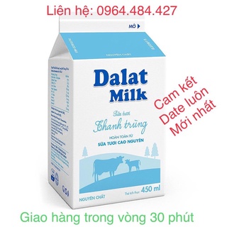 Sữa thanh trùng không đường Dalatmilk 450ml ( Chỉ giao tp hcm)
