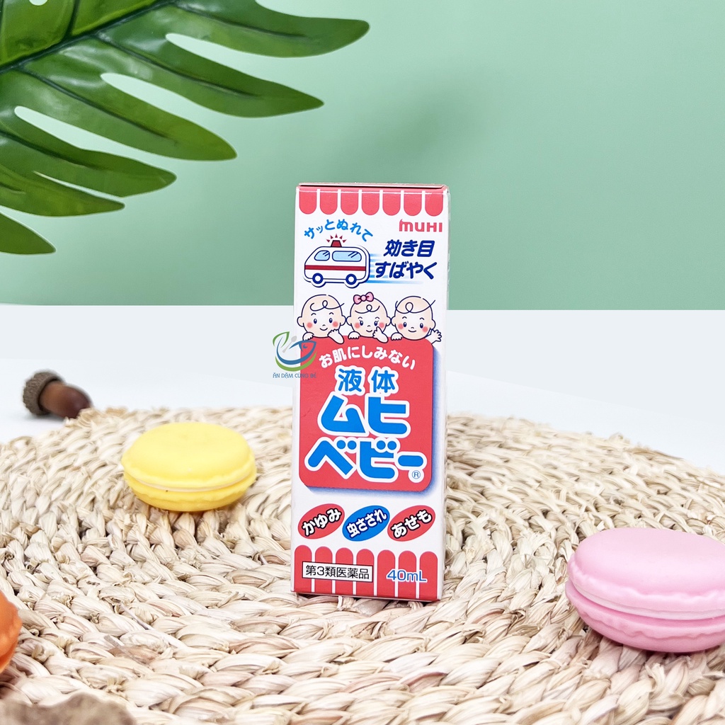 Thanh lăn muỗi đốt Muhi Nhật Bản 50ml cho bé từ 3 tháng an toàn hiệu quả chính hãng 49874