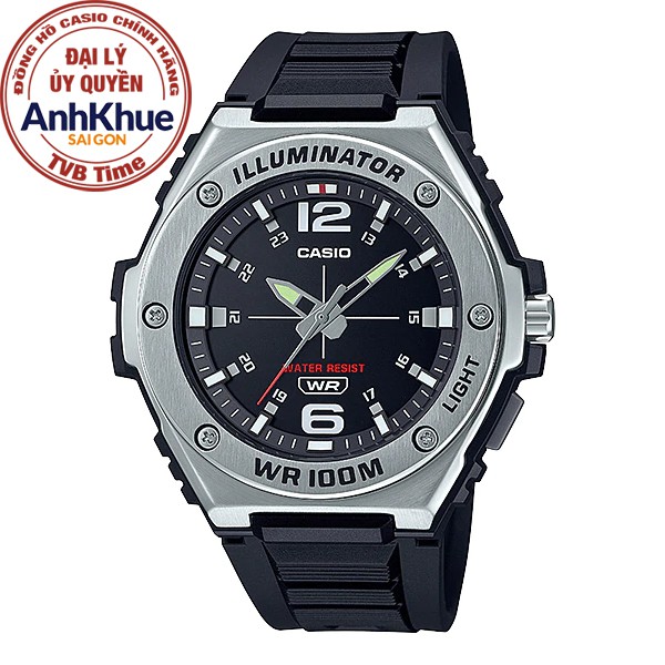 Đồng hồ nam dây nhựa Casio Standard chính hãng Anh Khuê MWA-100H-1AVDF (50mm)