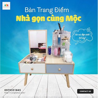Bàn Trang Điểm Mini Ngồi Bệt Phong Cách Hiện Đại