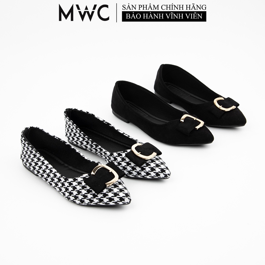 Giày MWC 2246 - Giày Búp Bê Đế Bằng Mũi Nhọn Dịu Dàng Nữ Tính
