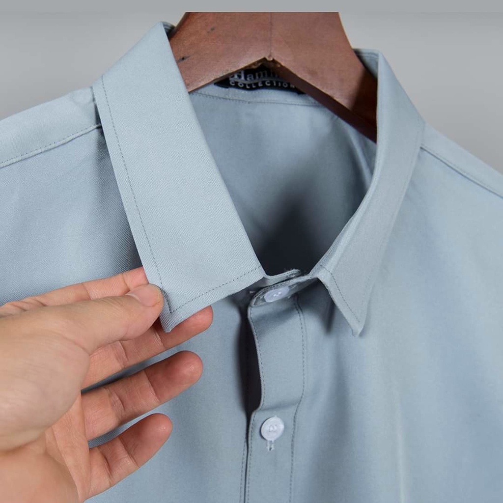 Áo Sơ Mi Nam Dài Tay Vải Lụa Thái Chống Nhăn Xù TILANO | BigBuy360 - bigbuy360.vn