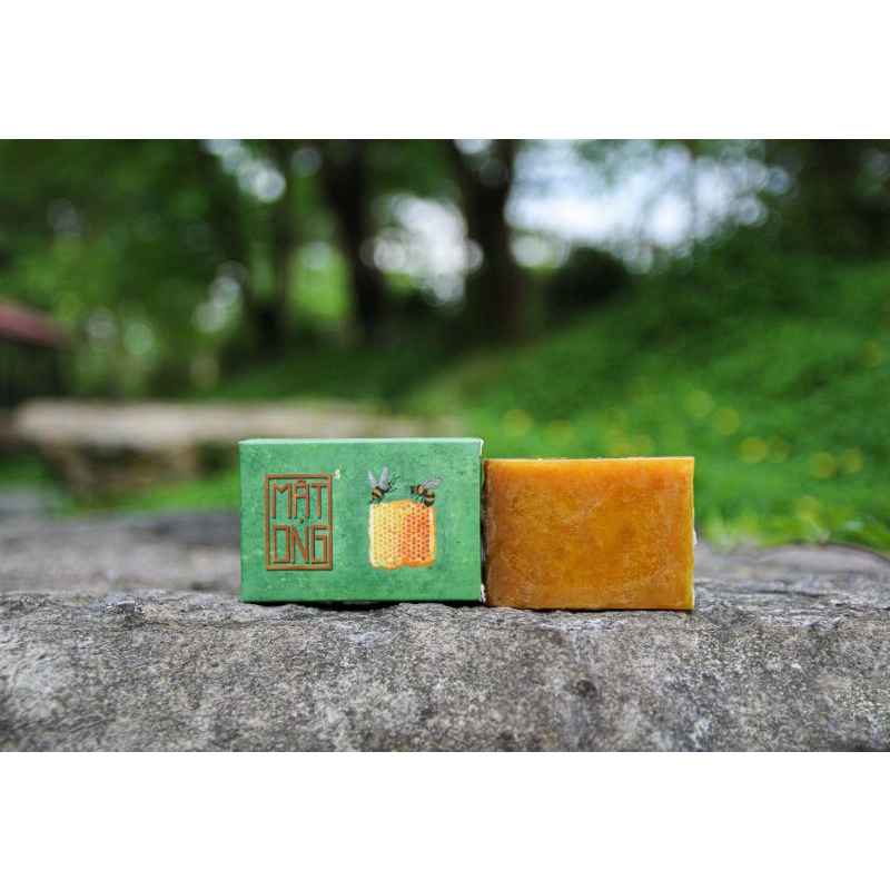 Xà bông mật ong nghệ 100gr - sáng da, mờ thâm