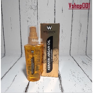 Tinh dầu dưỡng tóc mềm mượt WELLMATE KERATIN ARGAN 60ml