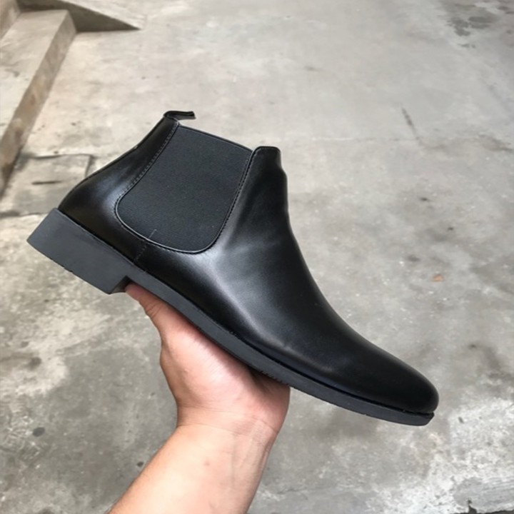 GIÀY BỐT DA PU NAM THỜI TRANG KIỂU DÁNG BỐT CAO CỔ PHONG CÁCH CAO BỒI DA TRƠN LỲ BÓNG | BigBuy360 - bigbuy360.vn