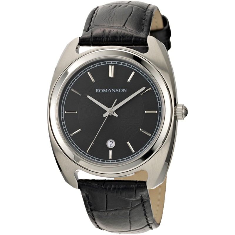 Đồng hồ nam chính hãng Hàn Quốc - Romanson TL1269MWBK - Máy thụy sĩ - Phân phối độc quyền Galle Watch