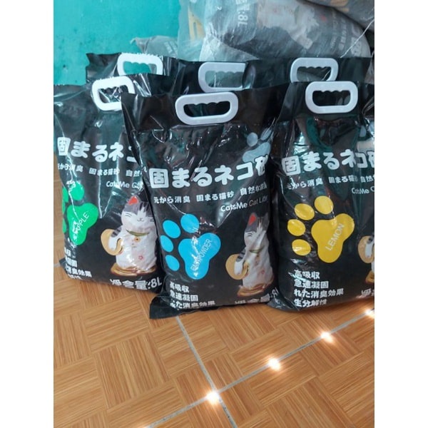 Cát vệ sinh cho mèo siêu vón Nhật đen 8 lít 15 lít giá rẻ MIU PET SHOP