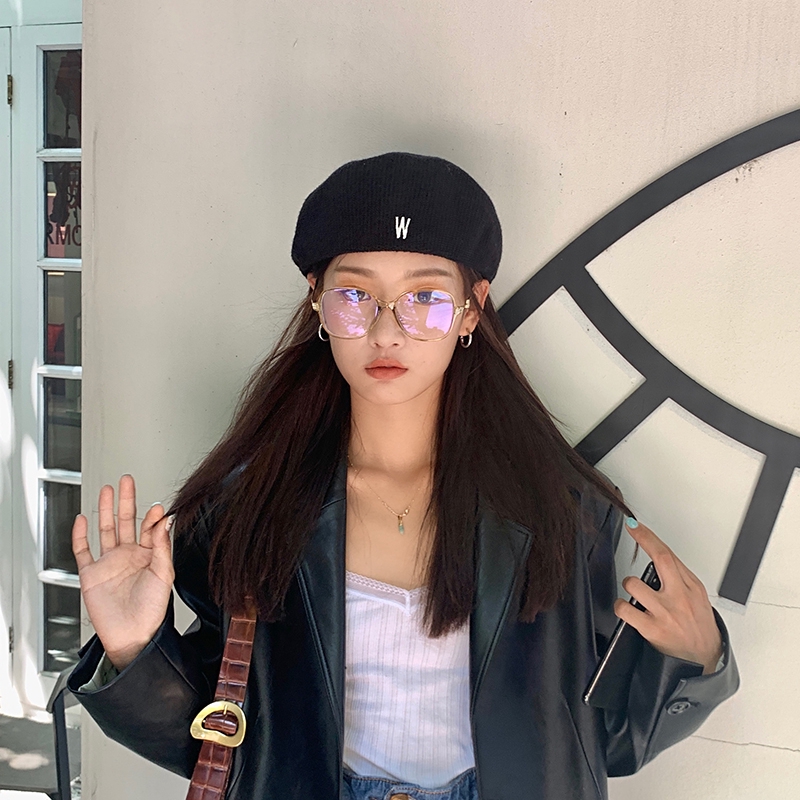 Mũ Beret Hai Lớp Trước Và Sau Thời Trang Thu Đông Phong Cách Hàn Quốc Cho Nữ