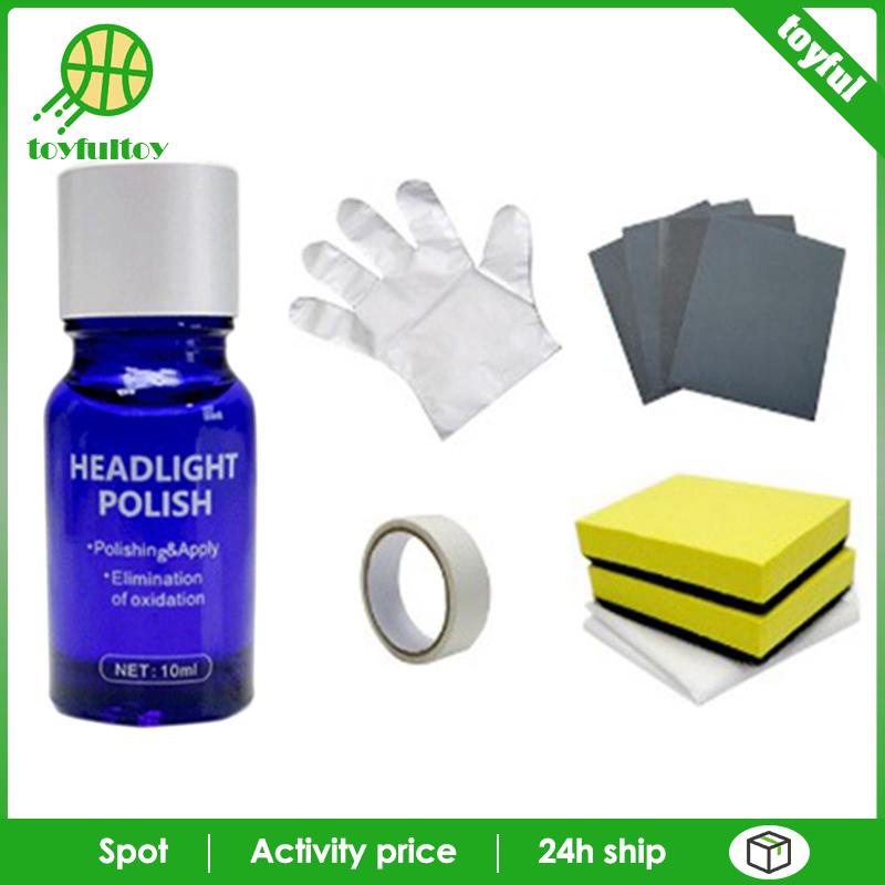 [Toyfulcabin] Bộ Phục Hồi Đèn Pha, Ống Kính Phục Hồi Chức Năng Đánh Bóng Nhẹ, Để Blurring Ageing Vàng Với Dụng Cụ Làm Sạch