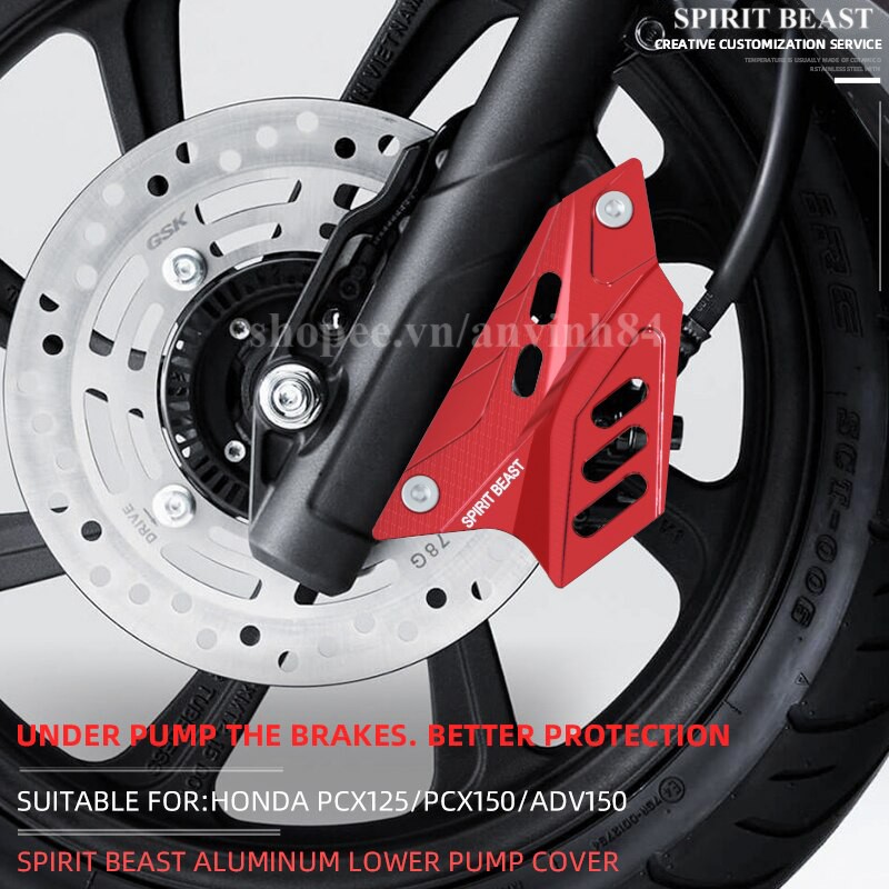 Ốp Bảo Vệ Heo Dầu Trước Sprit Beast Chính Hãng Cho PCX125/150 ADV150
