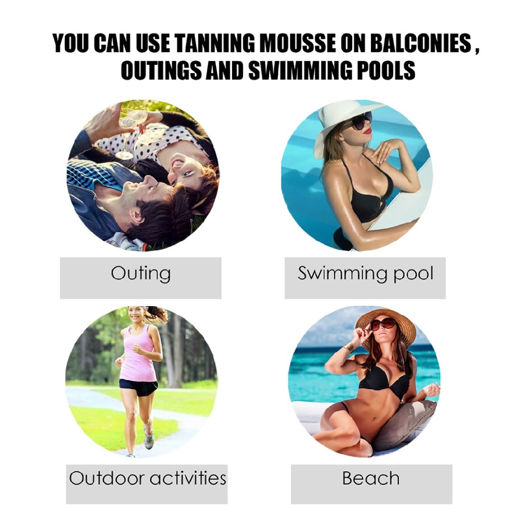 [Hàng mới về] Kem dưỡng làm da rám nắng tự nhiên lâu trôi không cần nắng 60ml