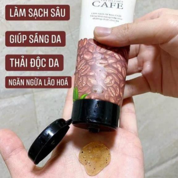 Gel tẩy da chết cà phê Cỏ Cây Hoa Lá giúp nhẹ nhàng lấy đi lớp da chết mà không gây bào mòn da và khô da. | BigBuy360 - bigbuy360.vn