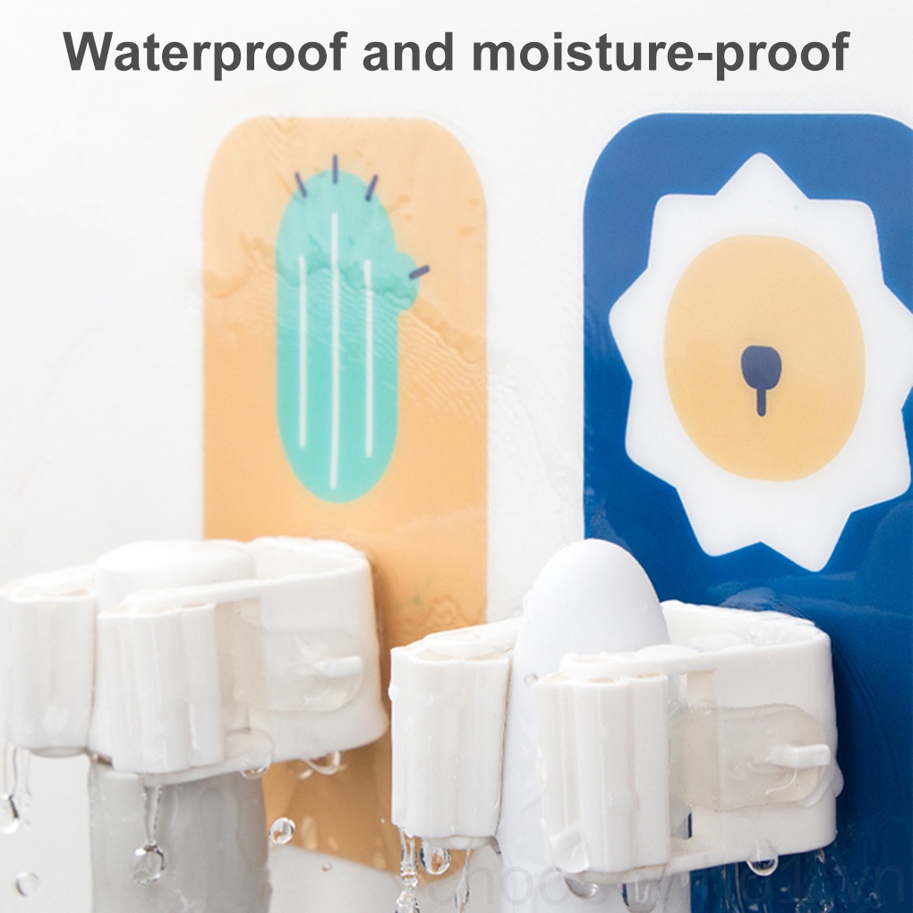 Móc treo cây lau nhà gắn tường họa tiết hoạt hình