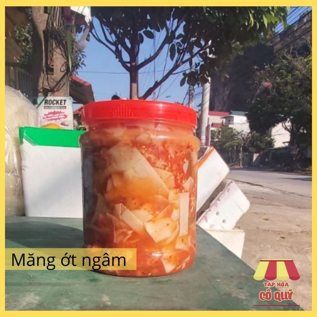 Lọ 1,5kg măng ớt mắc mật chính cống Lạng Sơn - Tạp hóa cô Quý (M19)