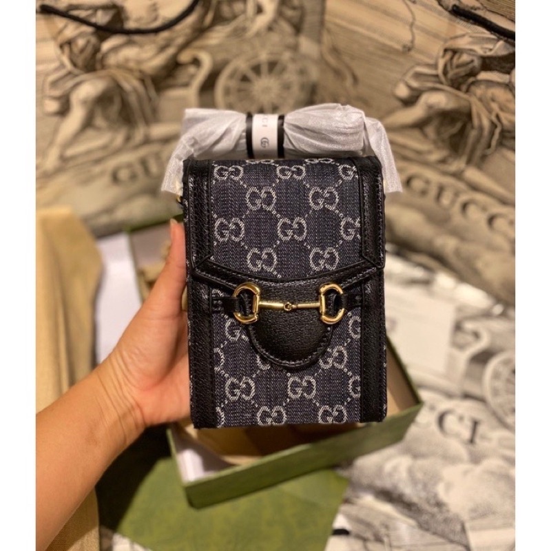 TÚI ĐEO CHÉO LV GUCCI ĐEN 1955 MINI ĐỰNG ĐIỆN THOẠI CASE FULLBOX SMANO BAGS HOẢ TỐC