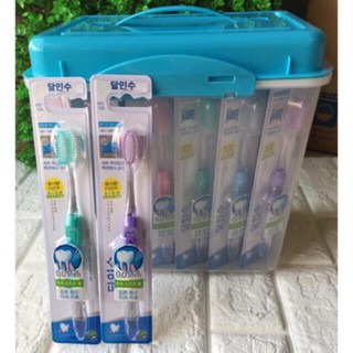 Hộp 45 bàn chải đánh răng hàn quốc mã 126 bàn chải lông tơ siêu mềm chăm sóc răng miệng gia đình