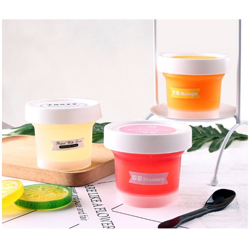 15 hủ Hũ nhựa cứng thần thánh đựng Kem, Chè, Rau Câu, Trà Sữa