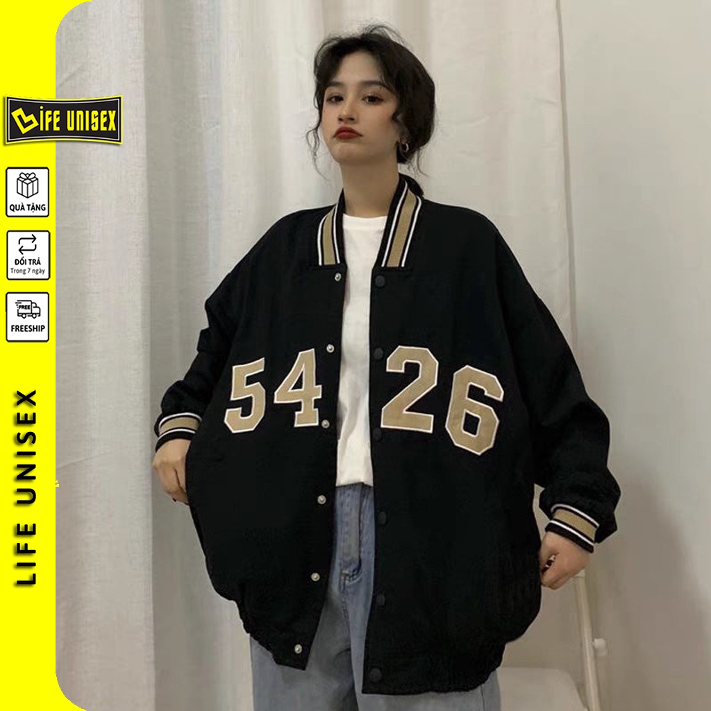 Áo Khoác Dù Nam Nữ 2 Lớp bomber  5426 Unisex Mặc Cặp Form Rộng, Áo Khoác Gió Bomber Chống Nắng Ulzzang