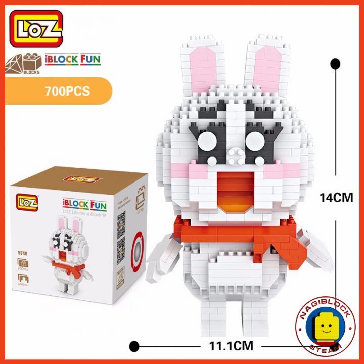 Đồ chơi lắp ráp mô hình 3D, nhân vật hoạt hình dành cho bé nanoblock LOZ-9740