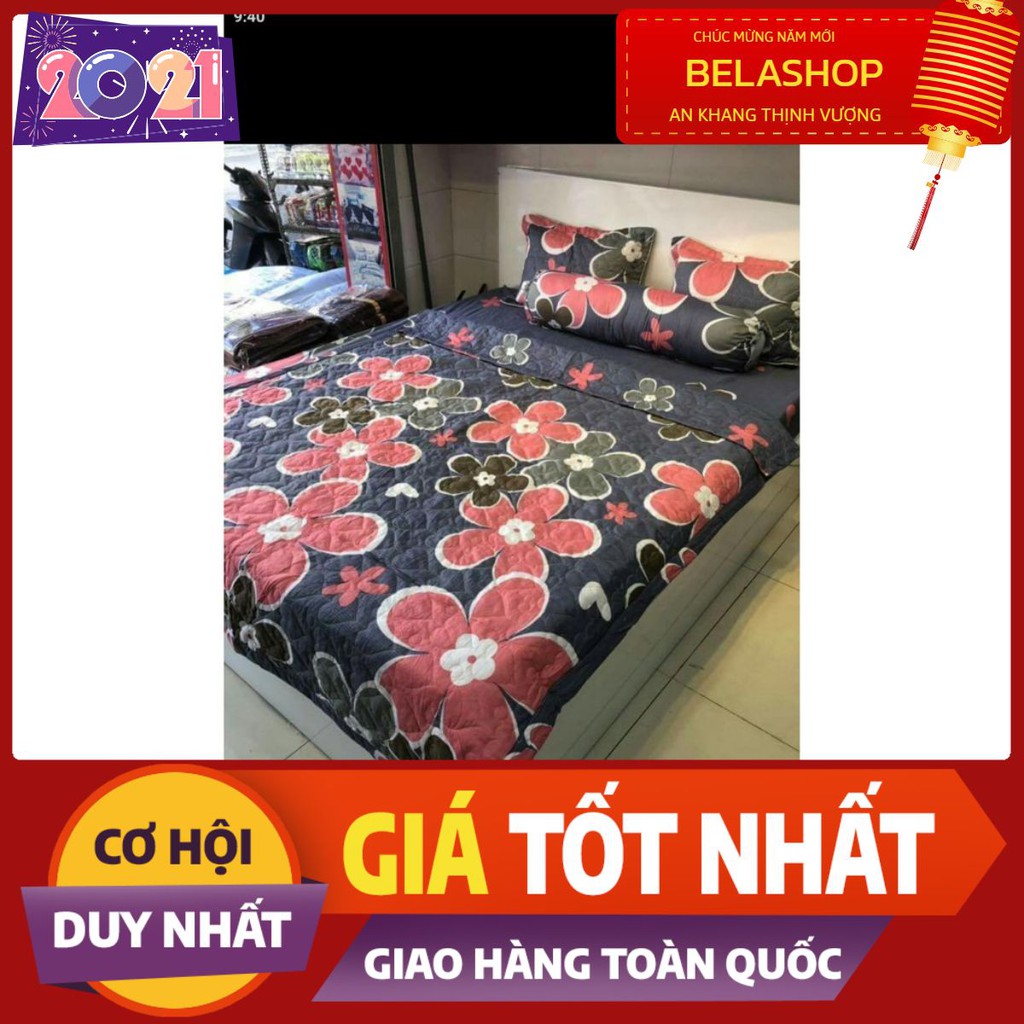 SET GA GỐI NẰM MẪU HOA ĐỎ 2M2 MS008