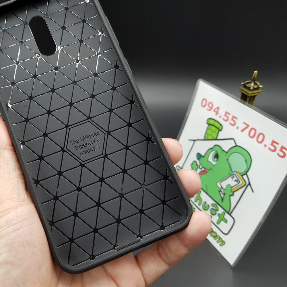 [Ảnh Thật] Ốp Lưng Nokia 2.3 AutoFocus Vân 3D Carbon Chống Sốc